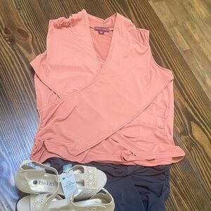 Jessica London Peach sleeveless blouse